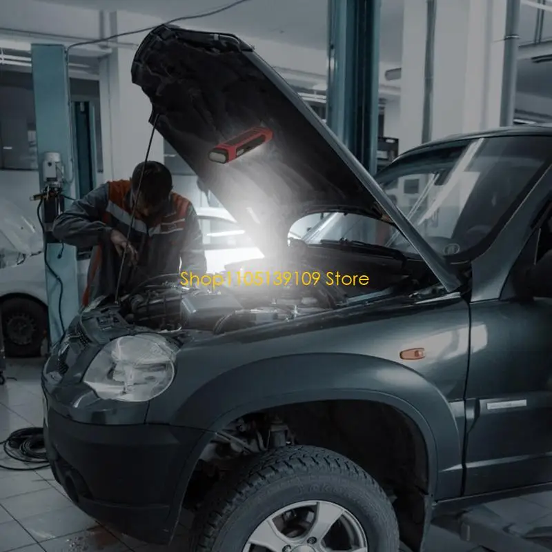 مصباح رقبة مغناطيسي مرن معلق على الرقبة لصيانة وإصلاح المركبات ومصابيح فحص السيارات للقراءة الليلية