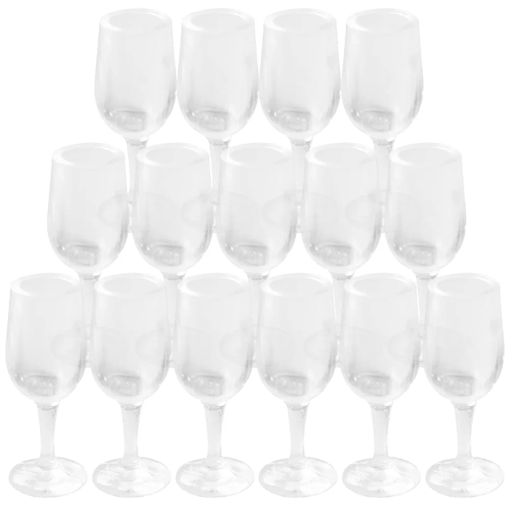 20 Pcs House Miniature Glasses Decorative Goblet Game Props Micro