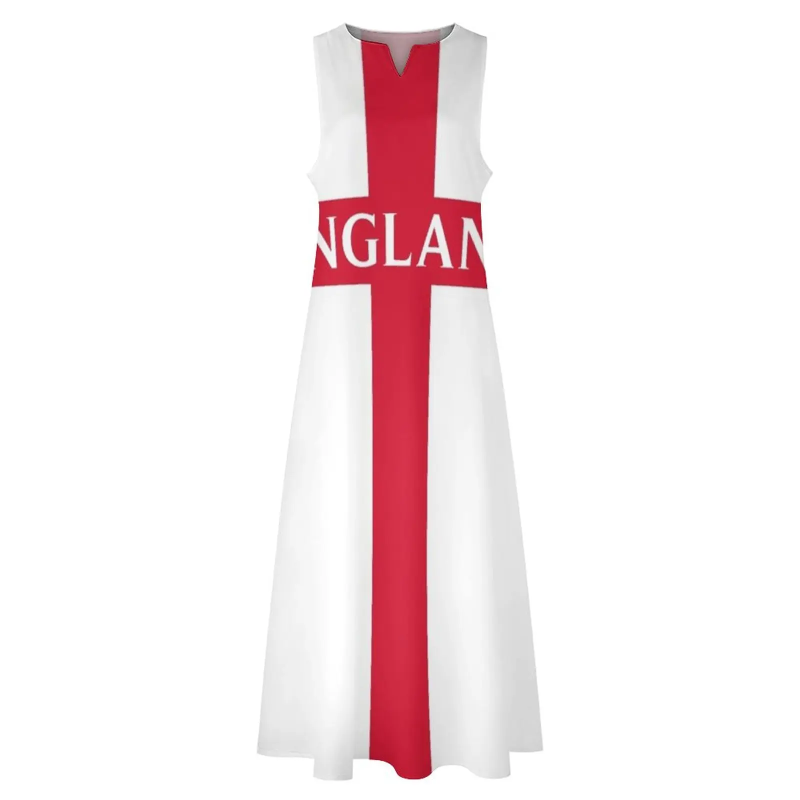 ENGLAND ST. GEORGE CROSS, BY SUBGIRL Long Dress prom clothes Women"s summer skirt