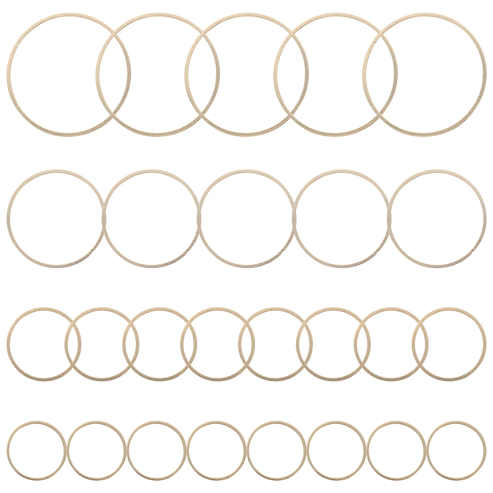 80 قطعة صنع المجوهرات النحاسية الأطواق دائرة القرط المستديرة DIY قلادة الإطار الديكور سحر لقلادة سوار المفاتيح #4