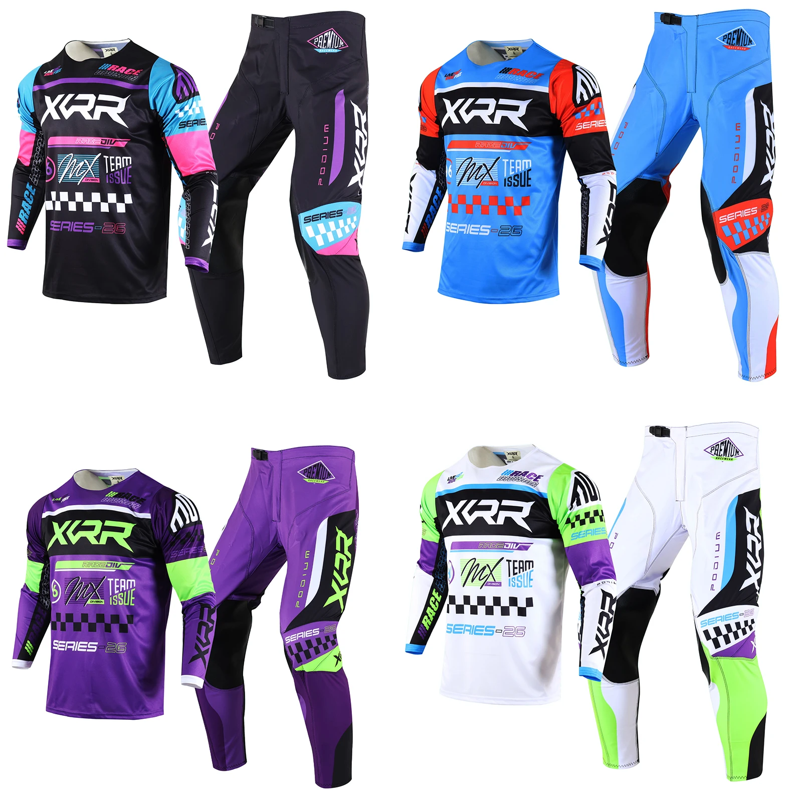 Motorcycle Gear Kids - XCRR Jugend-Motocross-Set: Trikot und Hose für