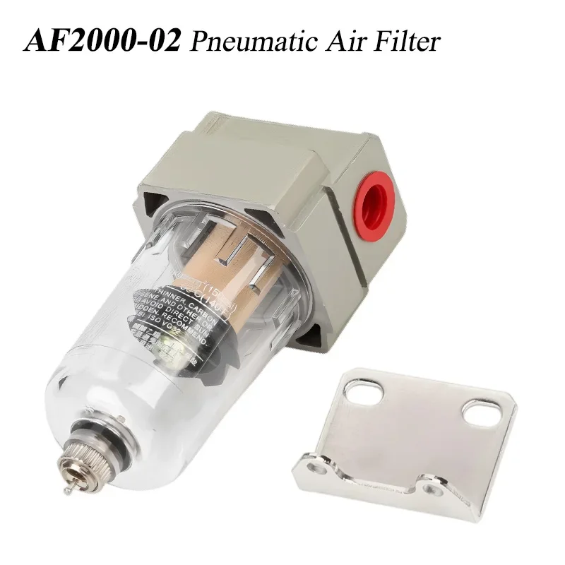 HLH AF2000-02 Pneumatic Air Filter Pump Filter Oil and Water Separator Pneumatic Components Air Compressor Air Source Treatment