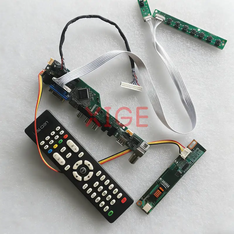 

For B156XW01 CLAA156WA01A M156NWR1 LP156WH1 Screen Controller Board Kit DIY 1366*768 1366x768 1-CCFL USB+AV+VGA+HDMI 30 Pin LVDS