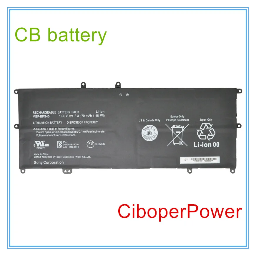 

Original quality battery for 15V 48Wh Battery For SVF 15A SVF15N17CXB 14A SVF14N SVF14NA1UL VGP-BPS40