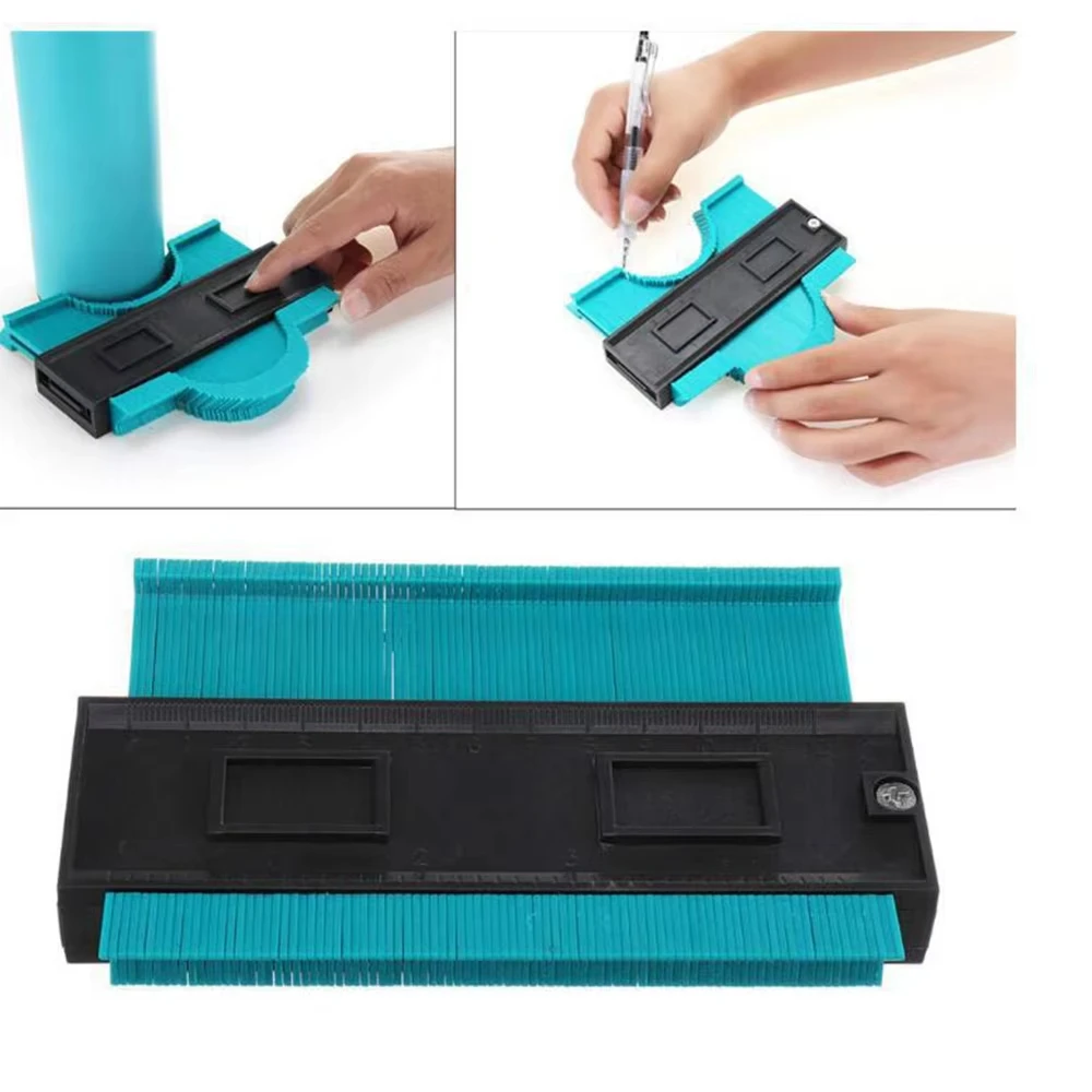 1PC 12cm Irregular Contour Measuring Ruler Multifunctional Edge Contour Measuring Instrument Tool Multifunctional Contour Ruler