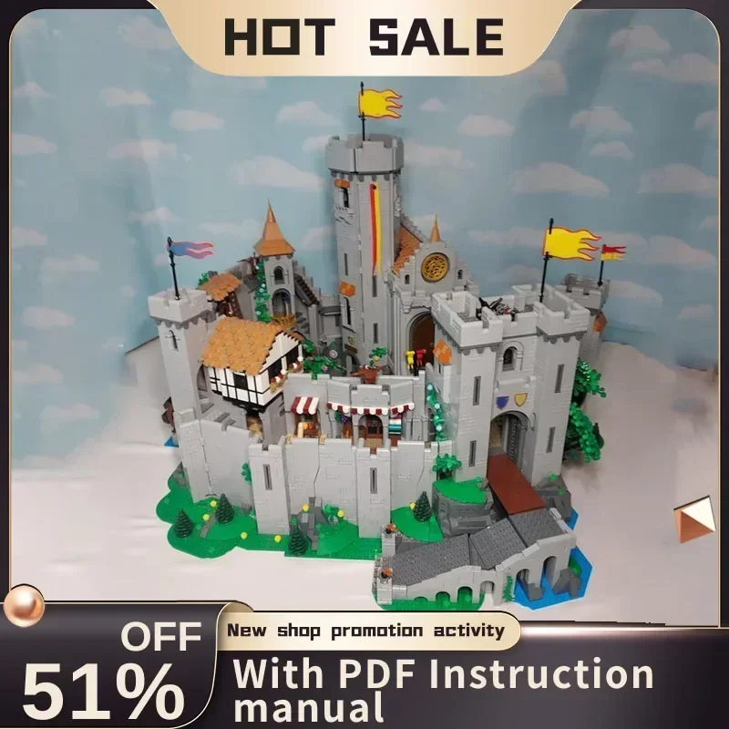 

Новинка, хит продаж, 8848 шт., Moc, европейские средневековые уличные рыцари, модель замка, головоломка на заказ, креативные идеи «сделай сам», детские игрушки, подарки на день рождения