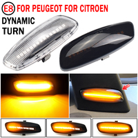 LED Dynamic Turn Signal Light Flashing Side Mirror Lamp Blinker Amber For Citroen C4 Picasso C3 C5 DS4 Peugeot 308 207 3008 5008