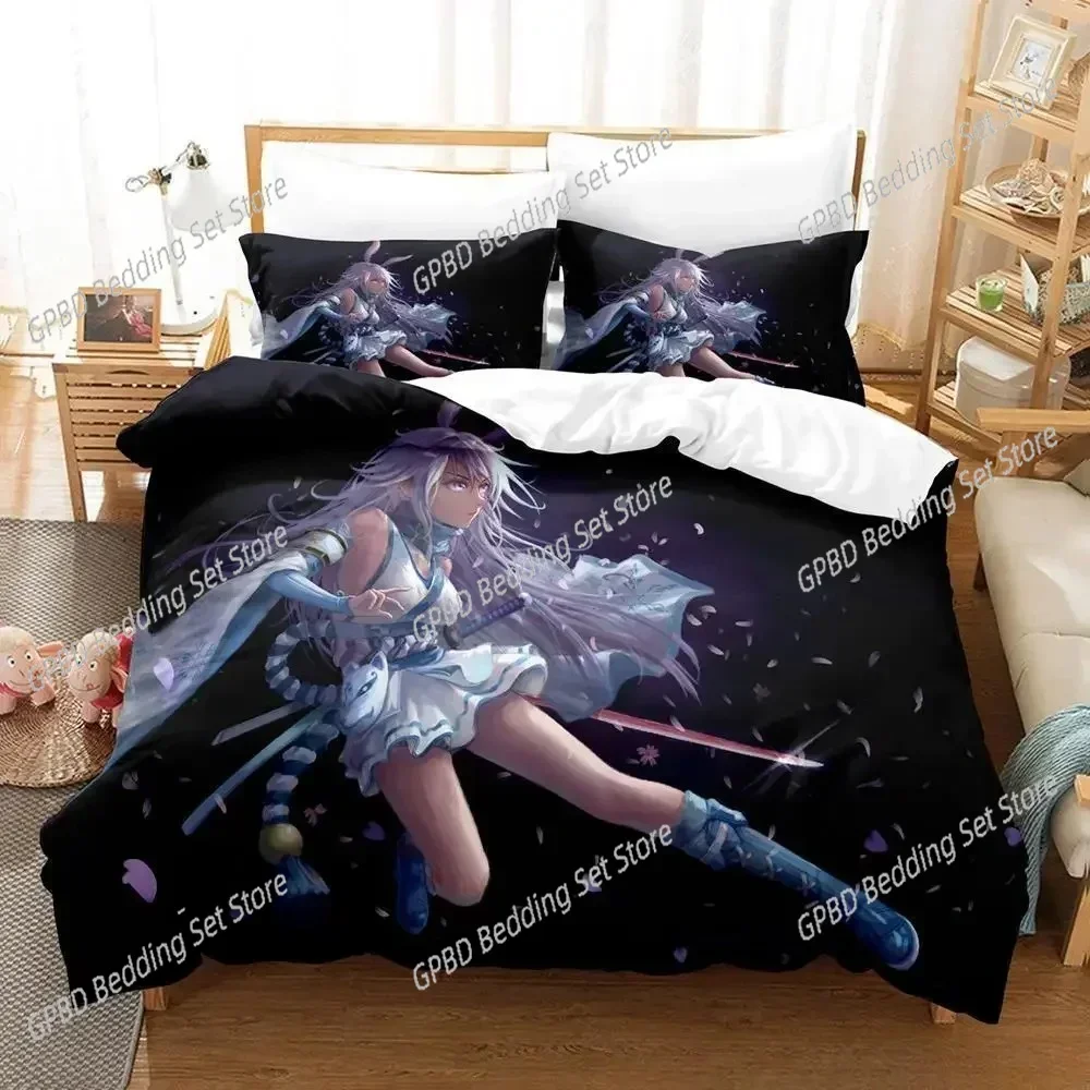 Game Honkai Impact 3 3D Bedding Set Duvet Cover Pillowcases Single Twin Full Queen King Size Home Decor Quilt Boys Gift Quilt Co