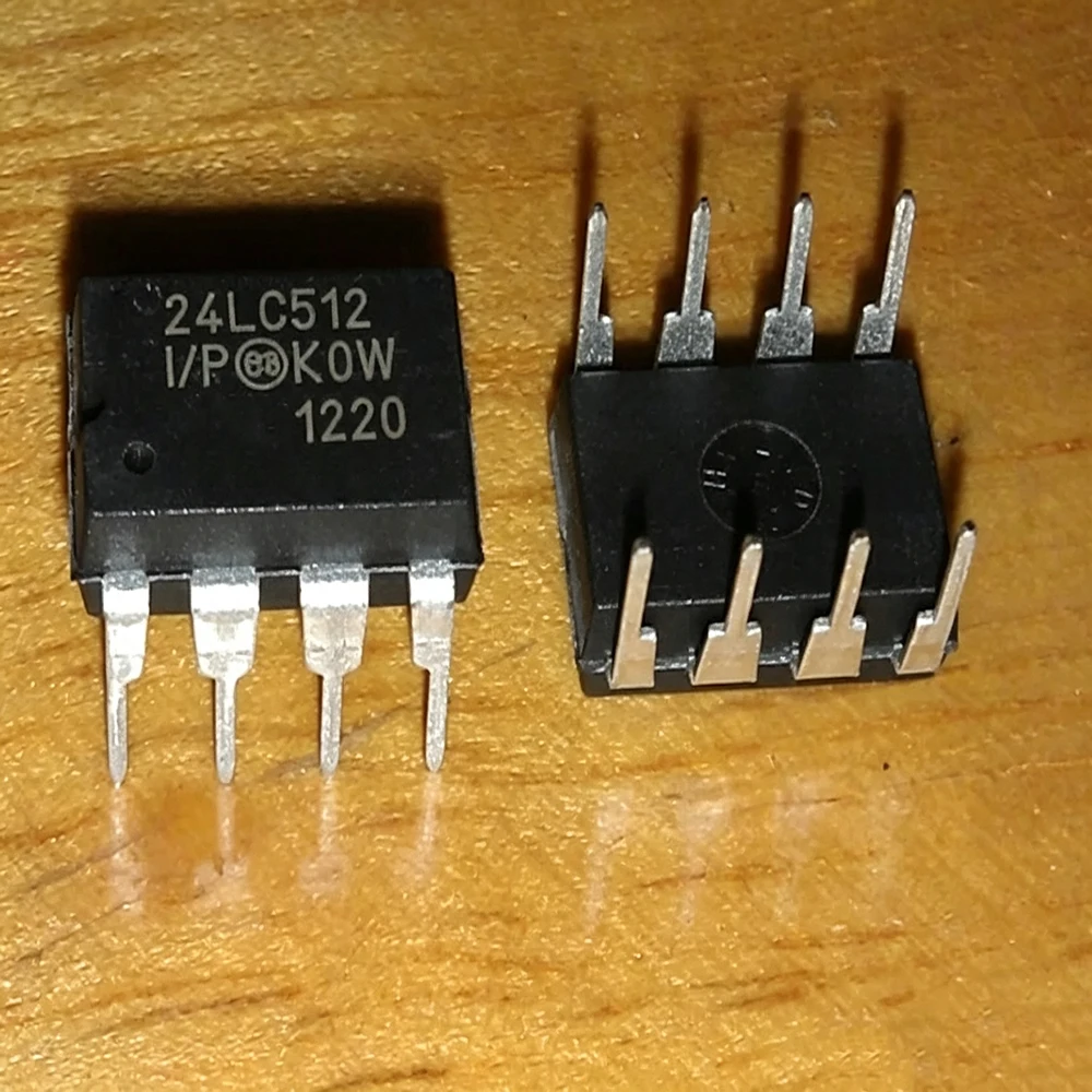 24LC512 DIP PIC24LC512-I/P DIP-8  24LC512-I/P In Stock 10pcs/lot