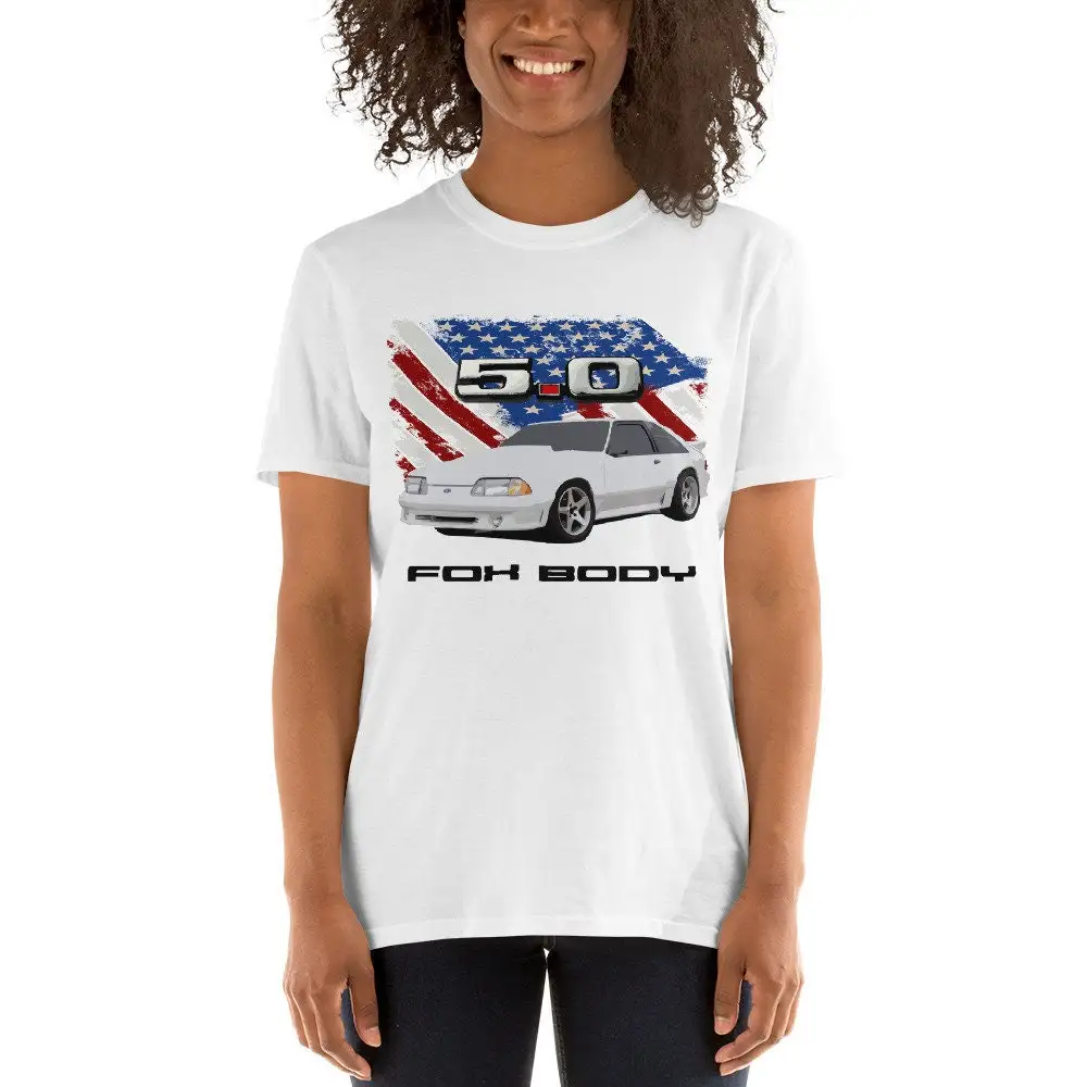 Retro USA Mustang 5 0 Fox Body  T Shirt