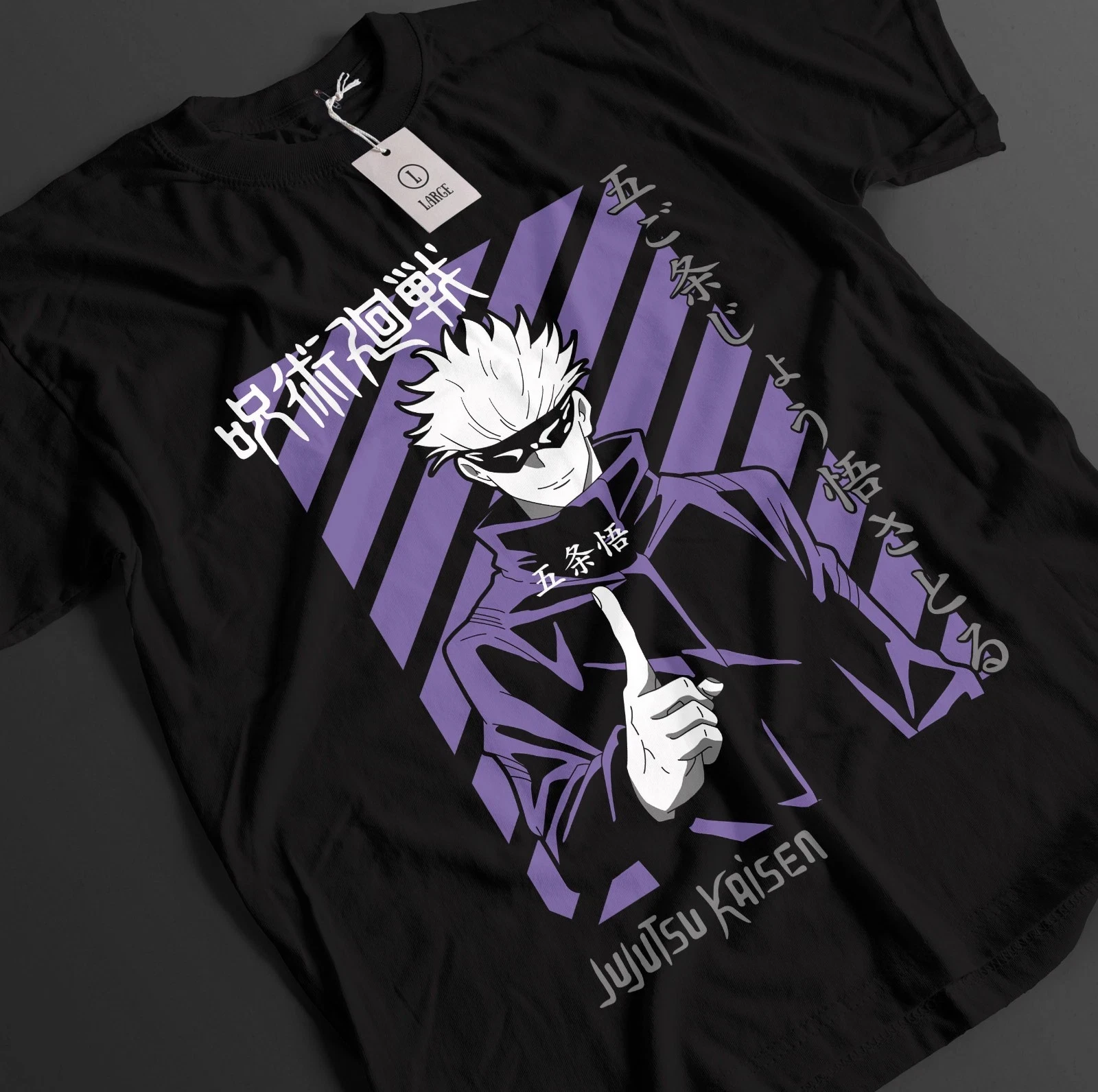 2026 Sommer Jujutsu Kaisen Anime Satoru Gojo Bedrucktes Lockeres Kurzarm-T-Shirt aus Reiner Baumwolle für Kinder Unisex Lässig Y2k