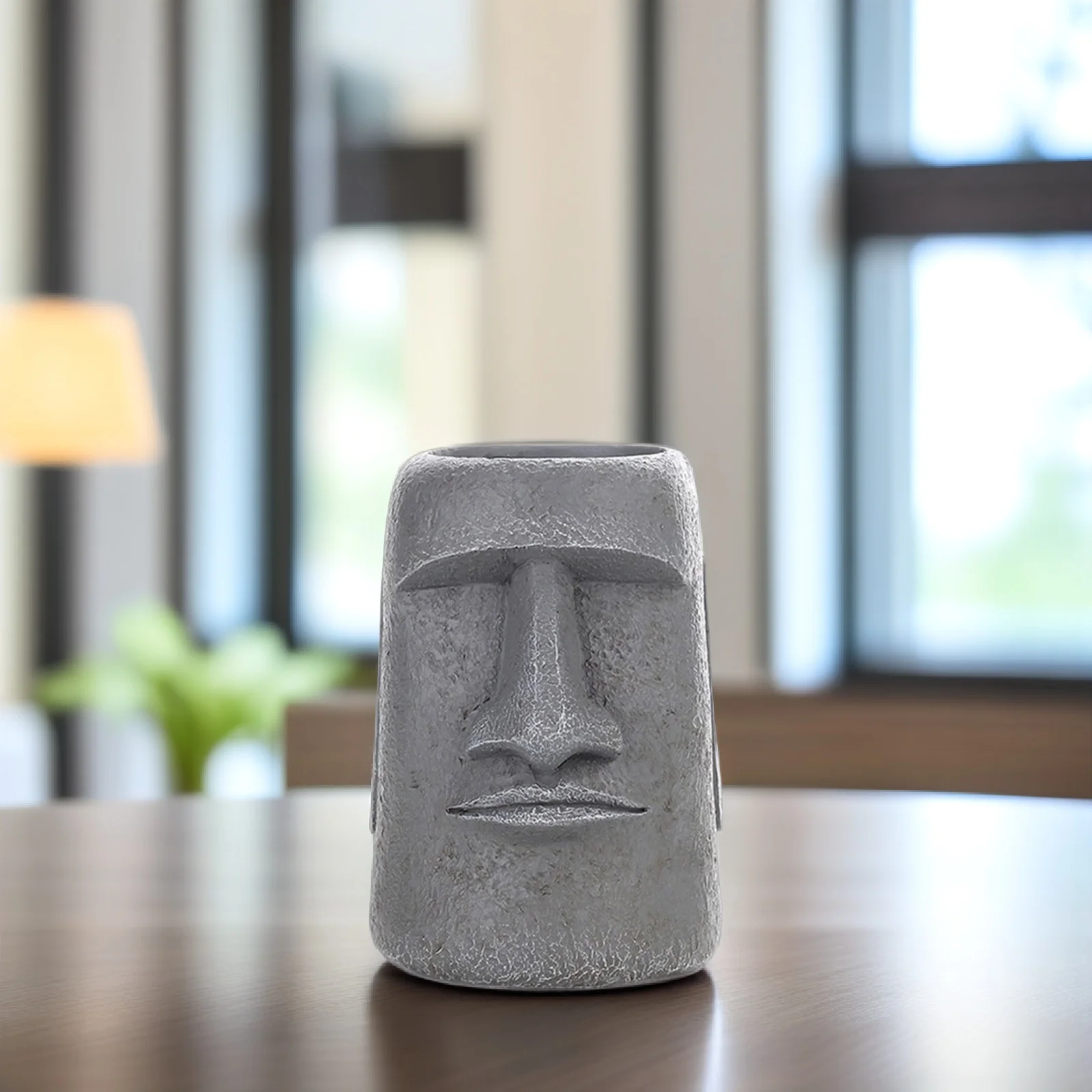 

Stone Statue Flower Pot Resin Craft Small Planter For Succulents Cactus Indoor Garden Office Desk Decor Plant Pots Home Garden