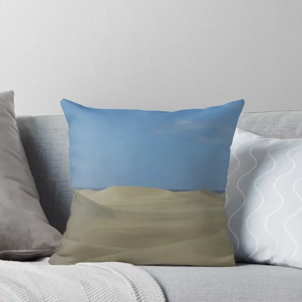 Sand Dunes in Gran Canaria straight off the Sahara Throw Pillow Custom Cushion Photo Cushions Cover Throw Pillow pillow