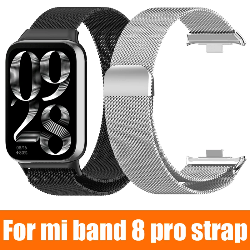 Stainless Steel Strap For Redmi Watch 4 Watch Band Milanese Loop Magnetic Bracelet For Xiaomi Mi Band 8 Pro Wristband Watch4