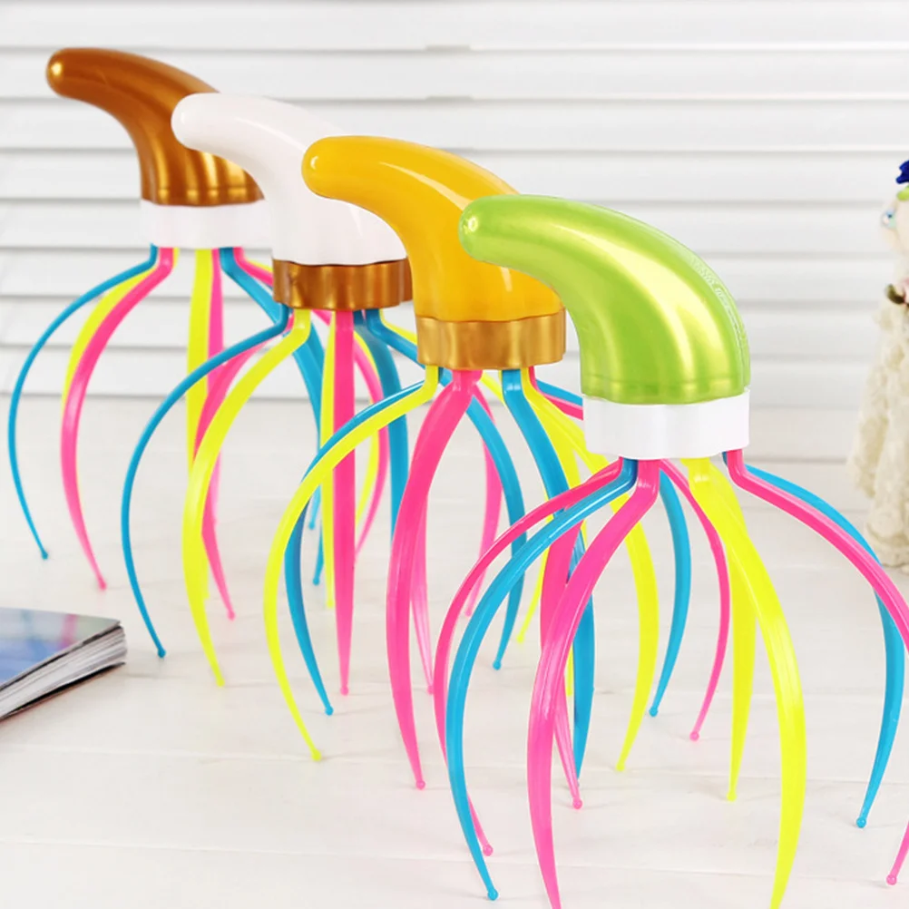 

4Pcs Head Claw Massager Ergonomic Design Scalp Massage Tool for Neck Shoulder Arm Leg Foot Fatigue Relief Portable Use