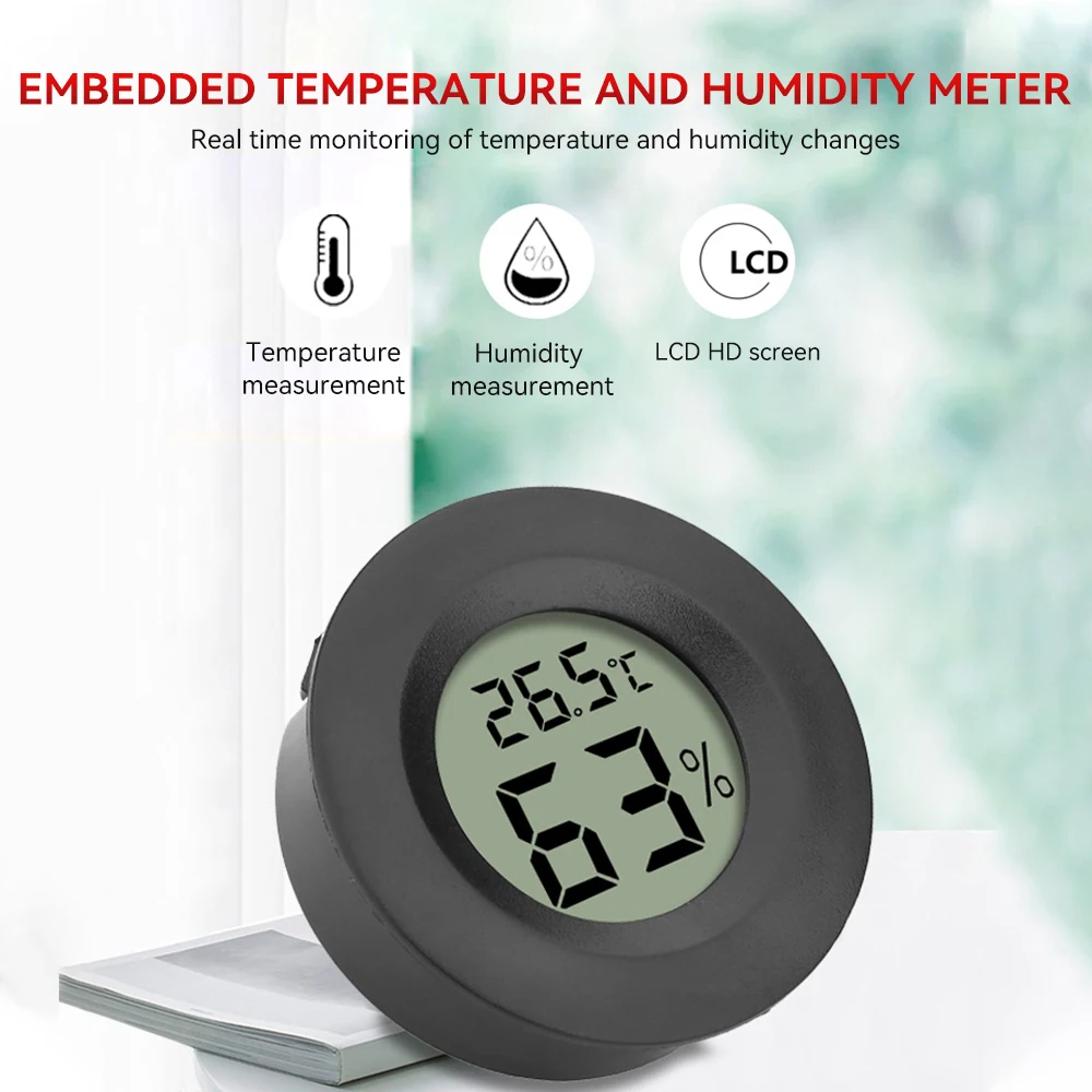 Termometro e misuratore di umidità per il monitoraggio della temperatura del giardino del patio da 3 pezzi con igrometro per la temperatura domestica