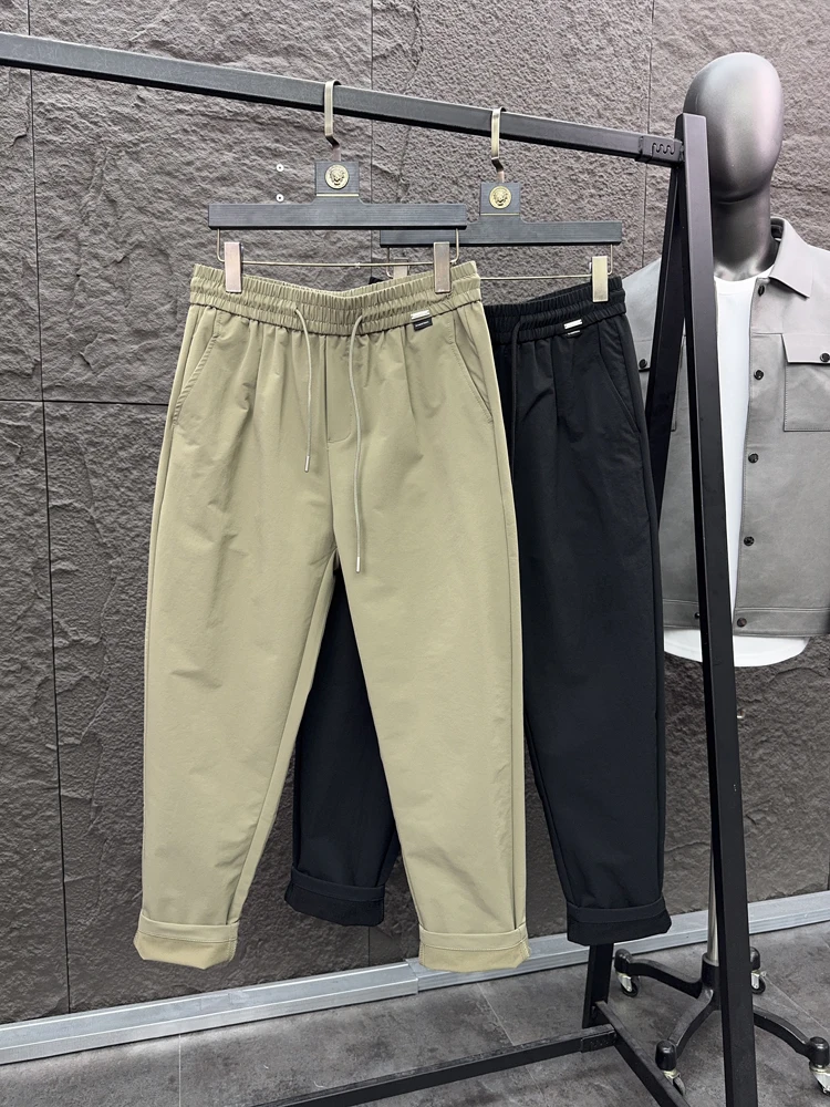 

Svip Cool Refreing Cool Feeling 3D Cutting Men's Faion Color Breathable Cone ape Slim Straight Casual Pants