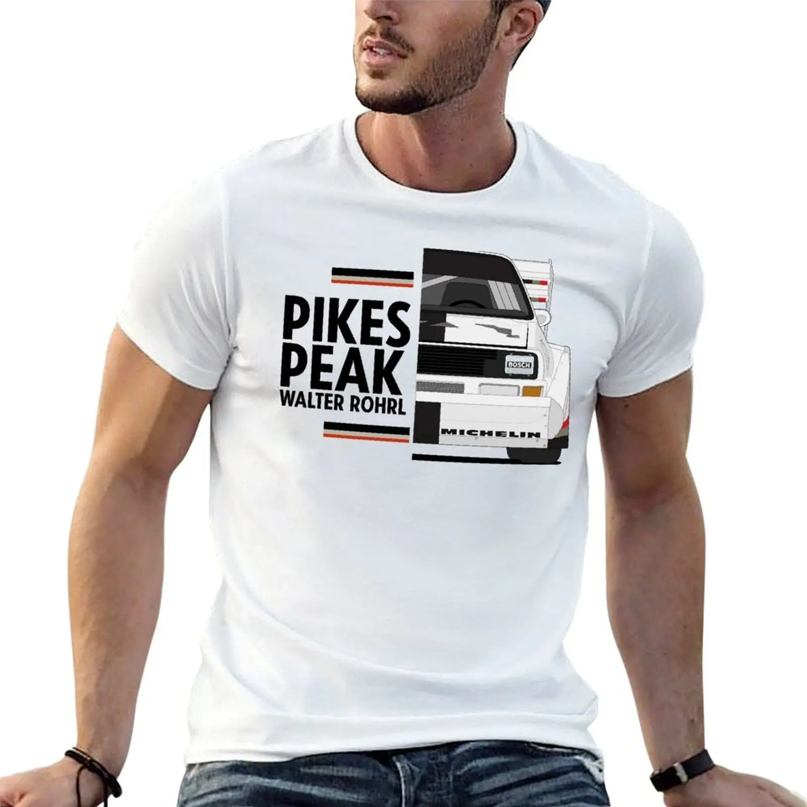 

Walter Rohrl Pikes peak 1987 T-Shirt t shirts for man pack white man t shirts for men T-Shirt