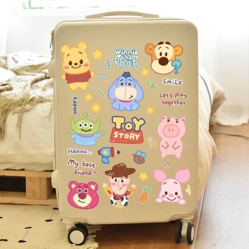 Disney Cartoon Animation Winnie The Pooh Buzz Lightyear Toy Story Large Suitcase Travel Suitcase Wall Decoration Sticker