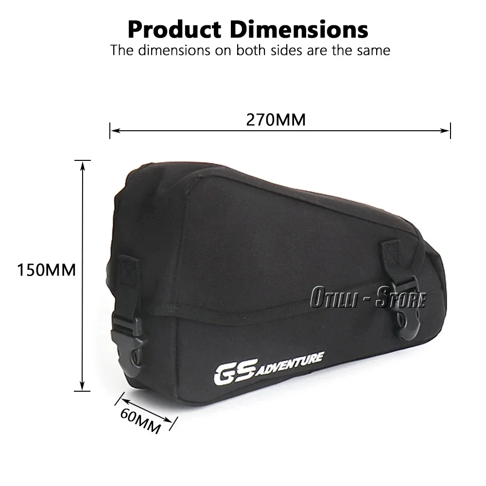 R1250GS R 1250 1200 GS R1200GS LC ADV F750GS F850GS Fit BMW Adventure Motorcycle Frame Side Pockets Repair Tool Placement Bags