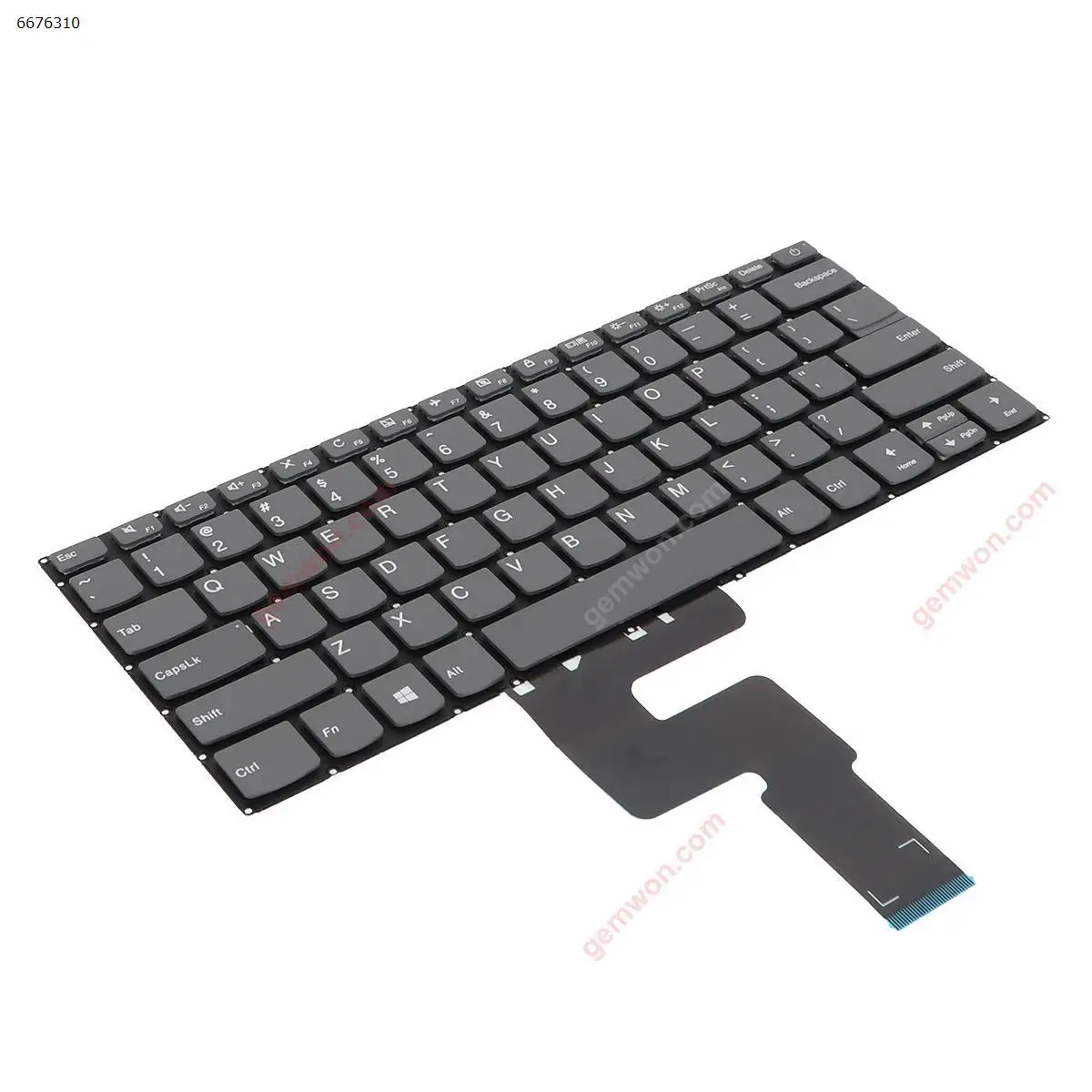 US Laptop Keyboard for Lenovo IdeaPad 320-14ISK 320S-14IKB 320S-14IKBR Gray without Frame