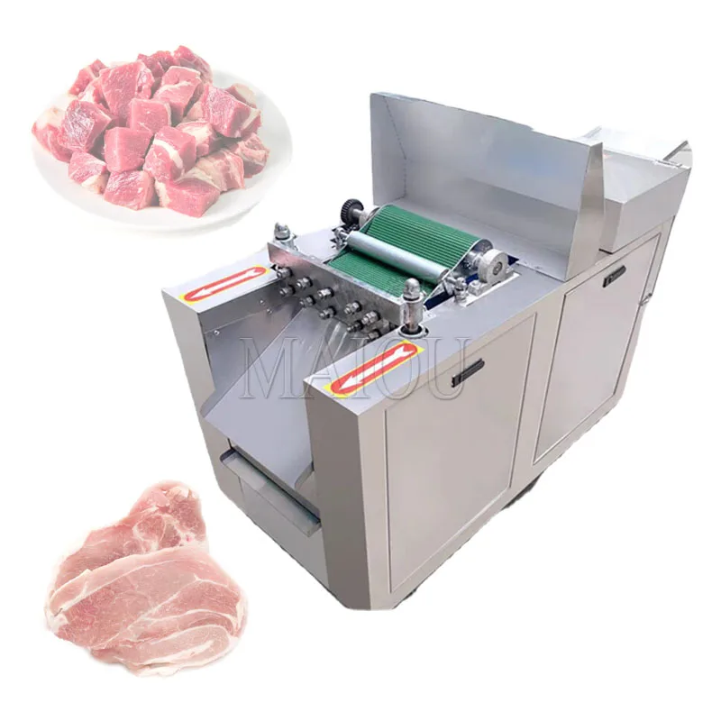 

Frozen Duck Beef Pork Cube Cutter Big Meat Dice Cutting Machine Meat Cube Dicer Electric Bone Chicken Dicing Maker