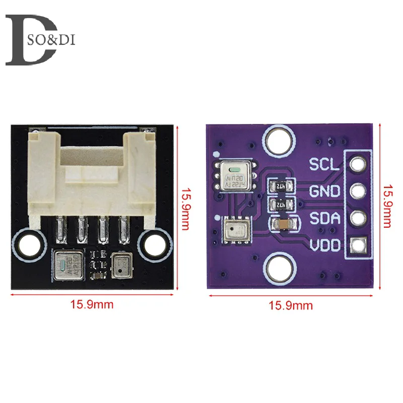 Aht20 + Bmp280 Temperatuur Vochtigheid Luchtdrukregelaar Module Hoge Precisie Digitale Temperatuur Vochtigheid Luchtdruksensor