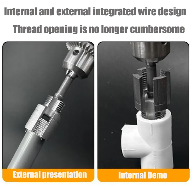 

1/2 3/4 inch PPR Water Pipe Internal Thread Opener For PVC Plastic Pipe Thread Tap Hand Electric Drills Hand Tools