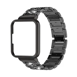 Correa de acero inoxidable para Xiaomi Redmi Watch 2 lite, pulsera de acero inoxidable, pulsera de acero inoxidable