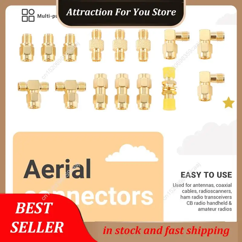 حار بيع 15 نوع RF هوائي طقم محوّل SMA موصل SMA ذكر أنثى محول ل واي فاي هوائي تمديد كابل نظارات Ante #5