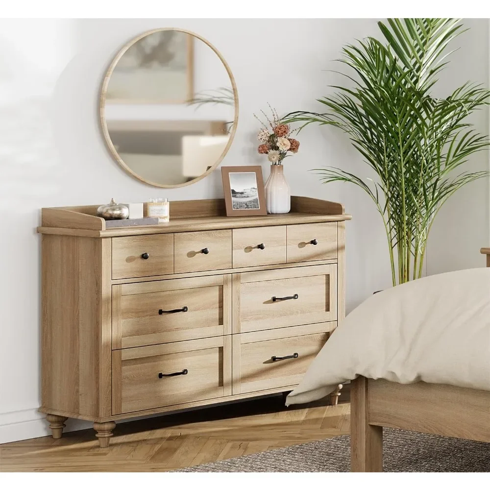 

Farmhouse Dresser for Bedroom, Kids Dressers with Wide Chest of Drawers, Baby Closet Storage Organizer