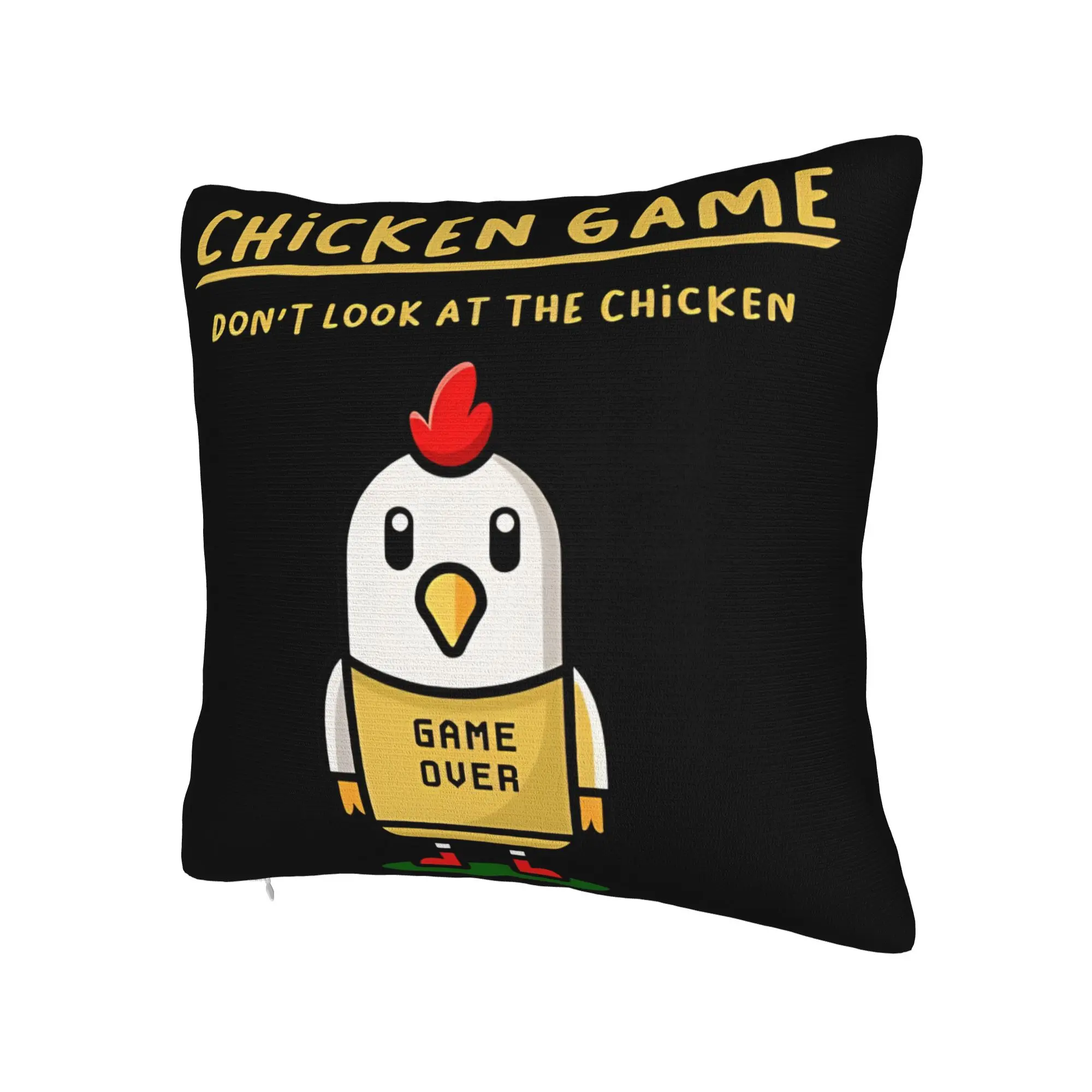 Decorative Pillowcase Chicken Game Dont Look At The Chicken Accessories Car  Throw Pillow Case Cover Square Multi-Size