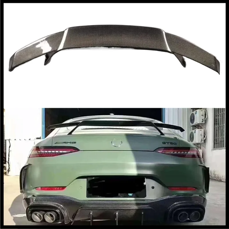 For Mercedes Benz AMG GT50 GT53 GT63 GT63S 2019-2023 High Quality Real Carbon Fiber Spoiler REAR WING TRUNK LIP SPOILERS