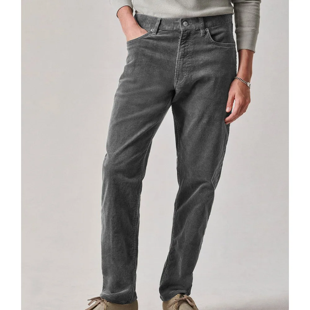 Mens Corduroy Dress Pants Solid Color Flat Front Tapered Trousers Slim Fit Fashion Comfortable Breathable Men Casual Office Pant