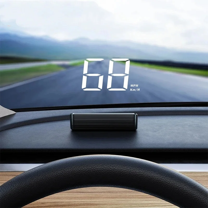 Car Speedometer HUD Head Up Display Digital Speed Meter GPS Compass Windshield Projector Multifunctional Accessories