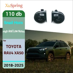 Car Snail Horn Speakers Tweeter High Bass Waterproof Whistle Accessories For Toyota RAV4 XA50 2018-2024