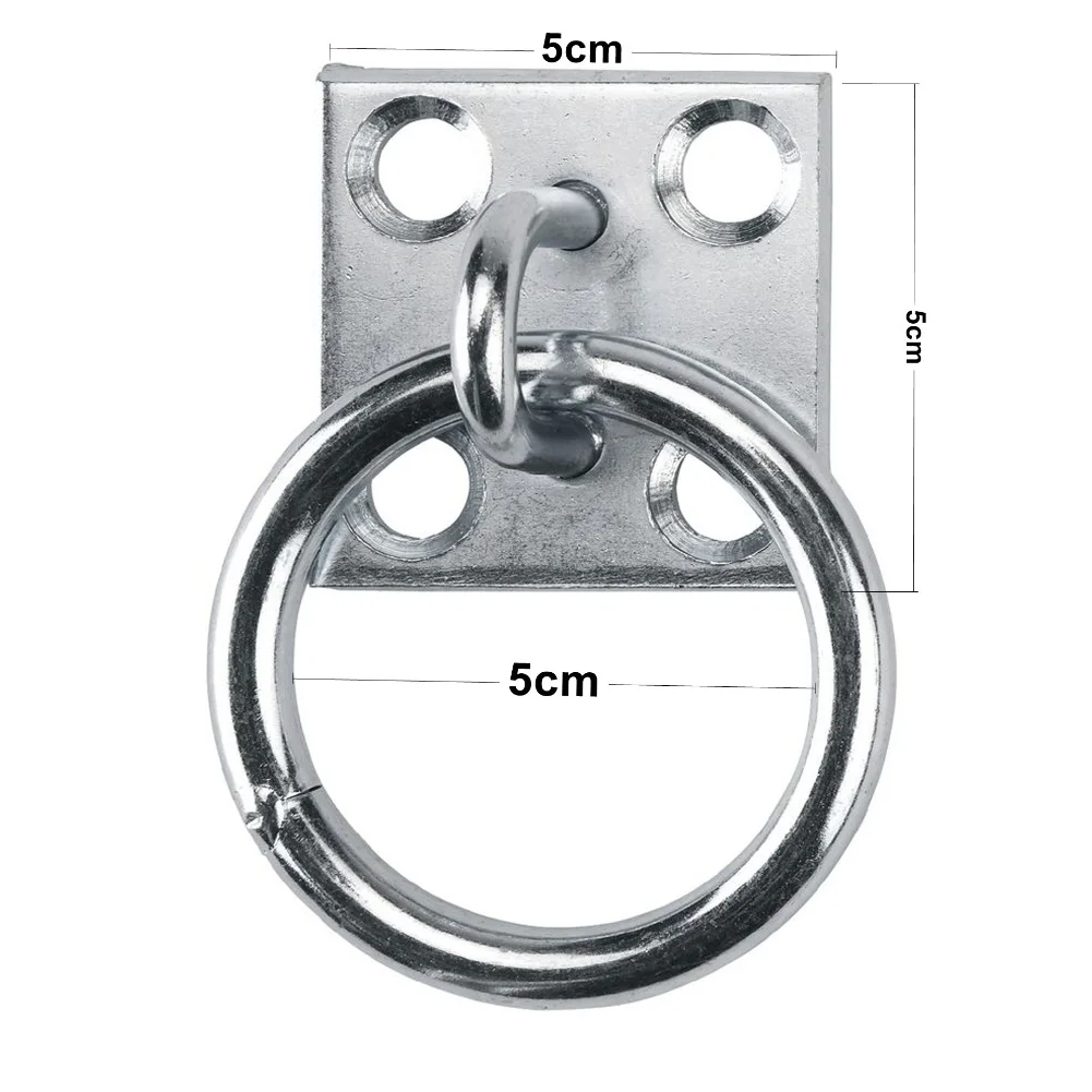 Equestrian Tie Ring Stable Tie Ring For Stables Iron Mounting Plate Metal Tie Loop For Barns Heavy Duty Horse Tie Ring Horse