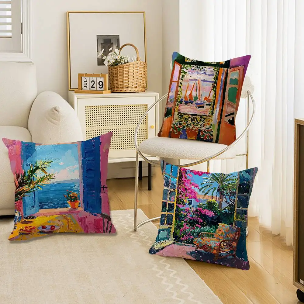 

Open Window Henri Matisse Print pillow cover sofa cushion cover home room decoration children gift