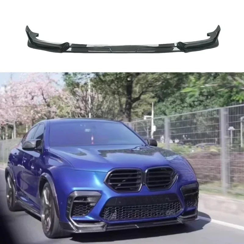 High Quality A-Style Dry Carbon Fiber Lip Front Spoiler Body Kit For XM F