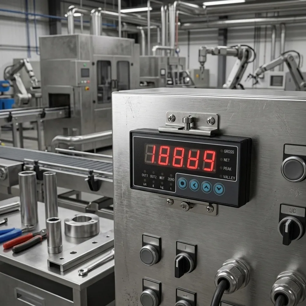 Y1B Digital Force Display Controller for Manufacturing and Testing with Output and Threshold Customization Y1B