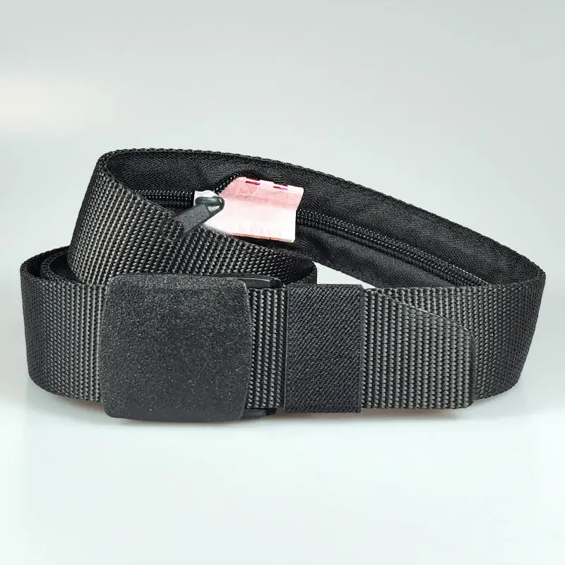 Travel Cash Anti Theft Belt Waist Bag Women Men Portable Hidden Money Strap Belt Wallet Waist Pack Secret Hiding Belt