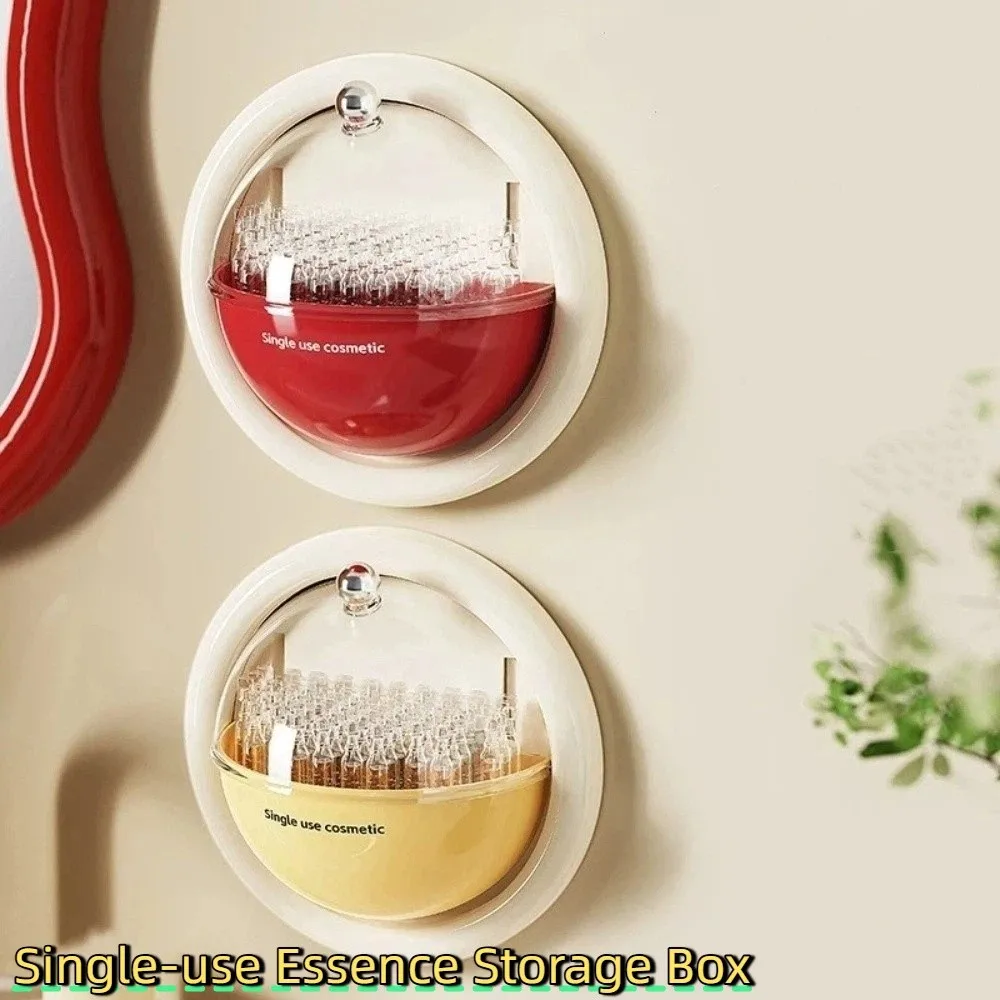 

Rotating Flip Cover Single-use Essence Storage Box Plastic Hemispherical Dust-Proof Box Compartment Dopamine