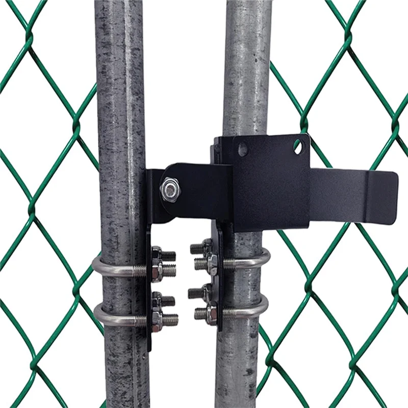 

ABJF-Chain Link Double Gate Latch For 1-3/8Inch Gate Frames,Farm Gate Latch Strong Arm Double Gate Latch For Swing Gates
