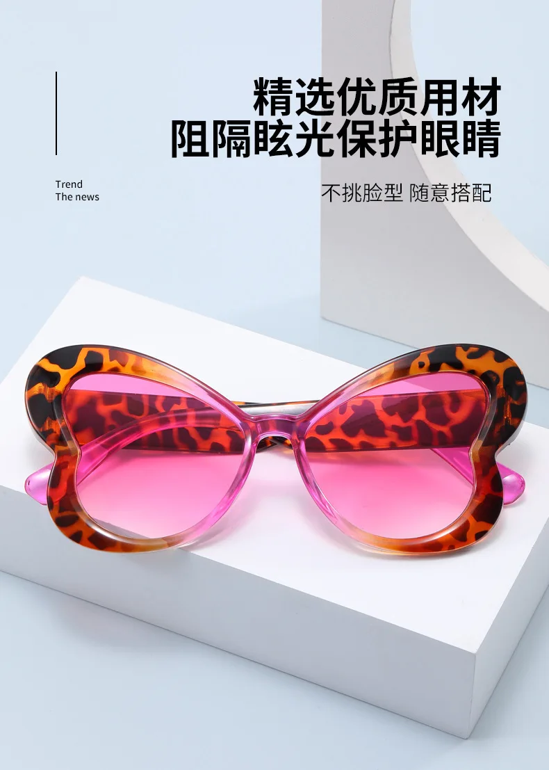Neue Vintage-Schmetterlings-Sonnenbrille für Damen und Herren, Marken-Rundbrille, Große Sonnenbrillen für Männer und Frauen, Speziell Geformt – Detail 2