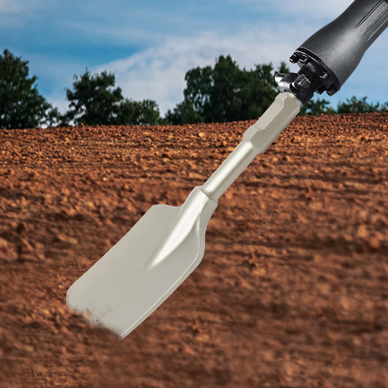 65a-シャンククレイスペード、40cr-クロム鋼クレイスペードスクープシャベルビット、電動ブレーカーハンマー用