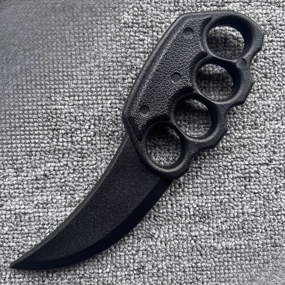 5styles Plastic Rubber Material Training Knife Safty Cosplay Karambit Western Sword Halloween Props Outdoor Short Knife Toys Boy