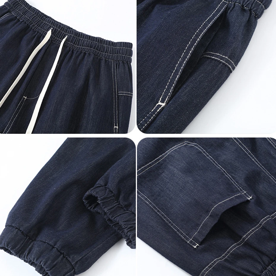 Spring Autumn Denim Suits Men 11XL Plus Size Denim Shirts Pants Fashion Casual Solid Color Suits Male Big Size Sets