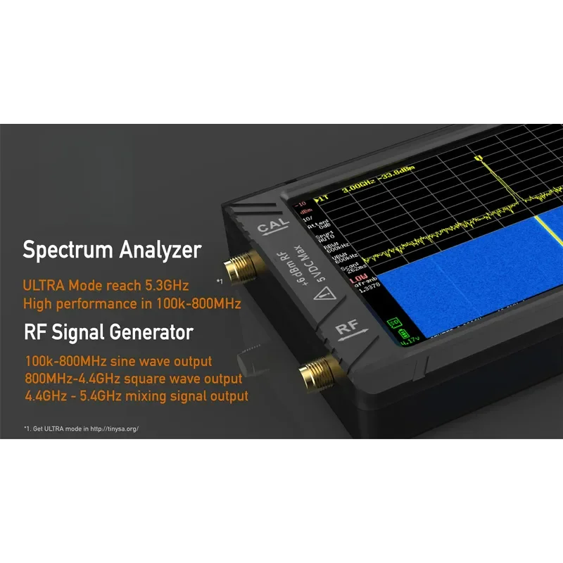 New TinySA ULTRA 100K-5.3GHz Hand Held TinyAnalyzer With Battery   4\