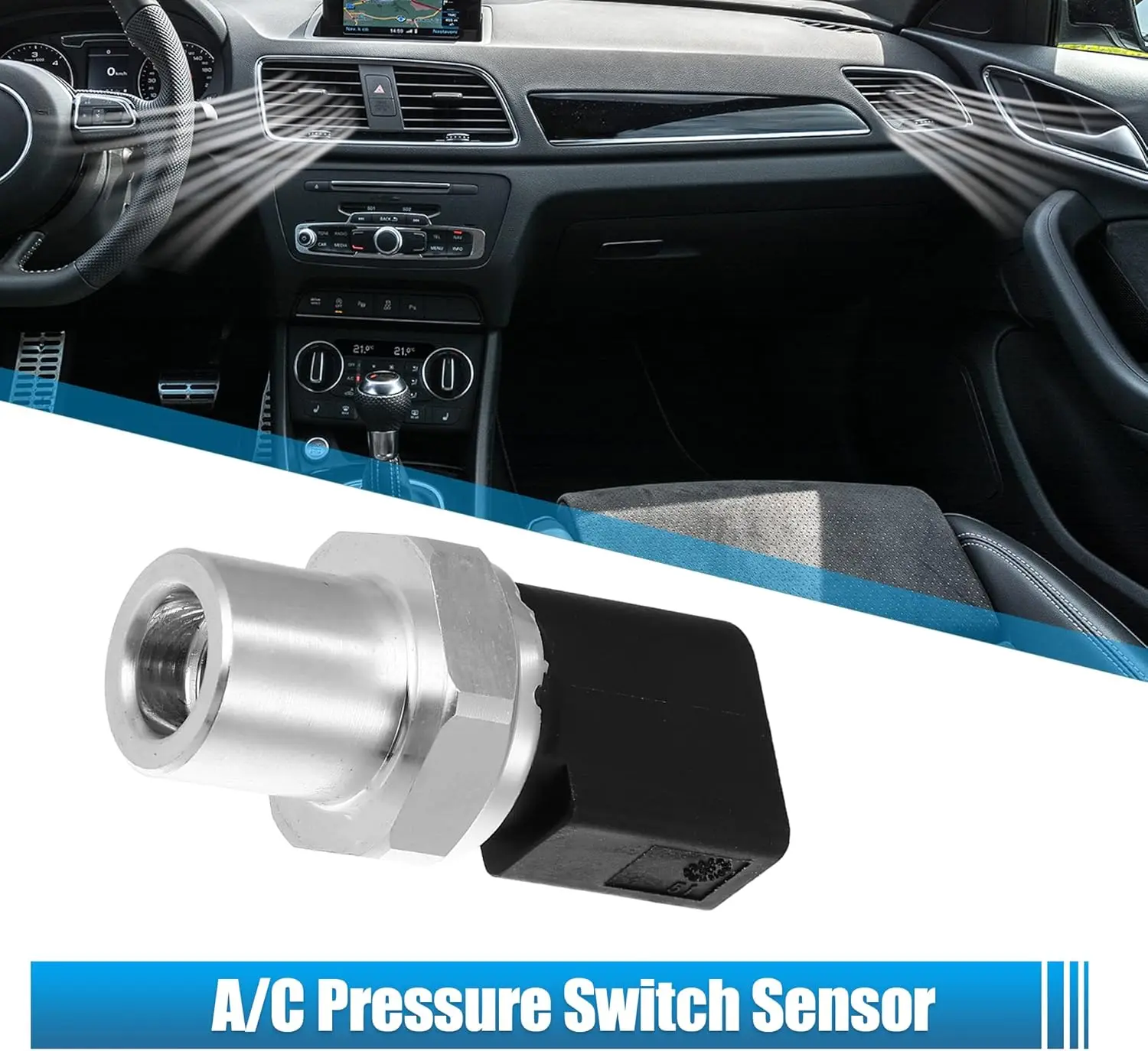 A/C Pressure Sensor Switch 4H0959126 Air Conditioner Clutch Cycle Switch 4H0959126B For Audi A3 A4 A5 For Volkswagen