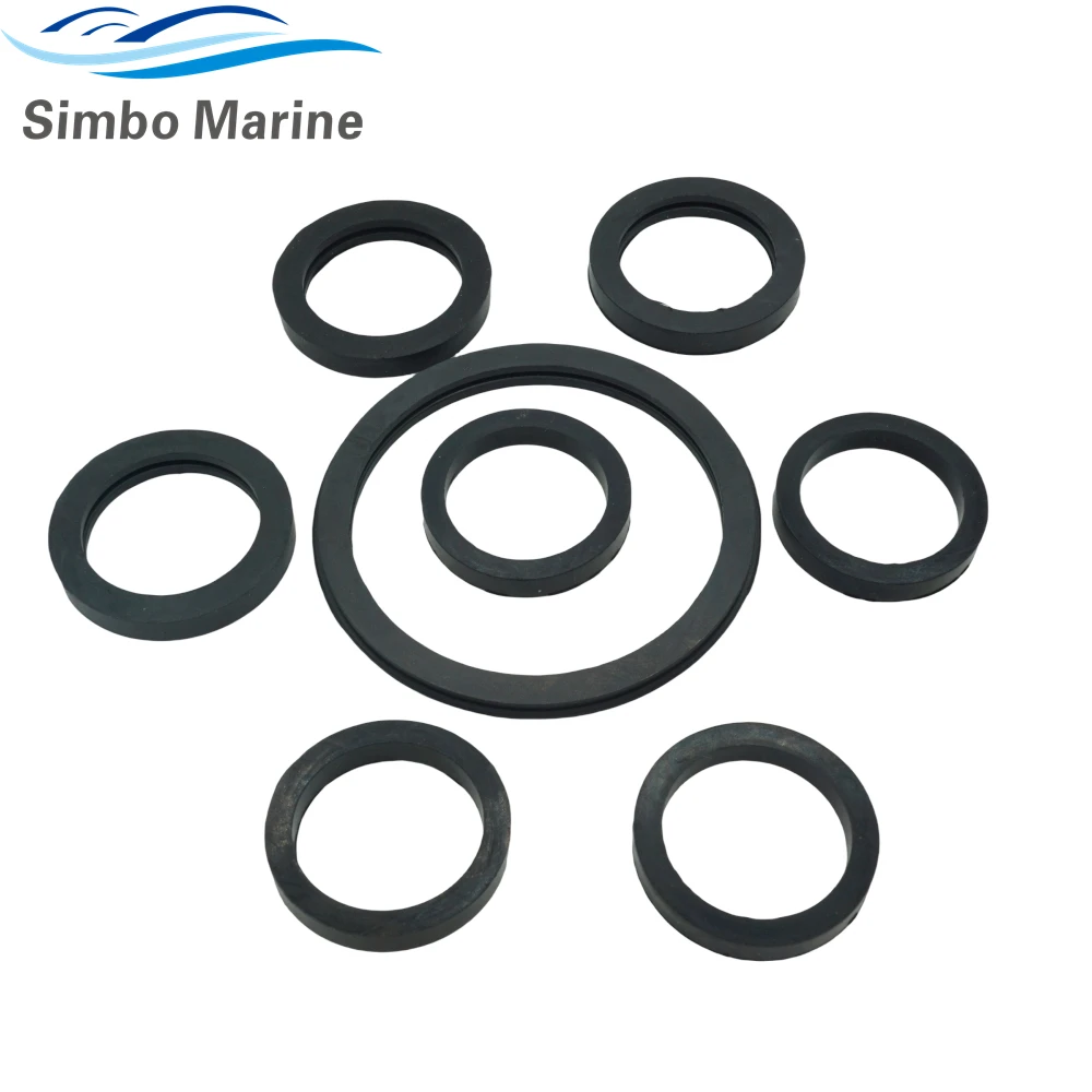 Cooling pipe gaskets for Volvo Penta 230A B AQ131 AQ151 AQ171 water pipe 18-3889